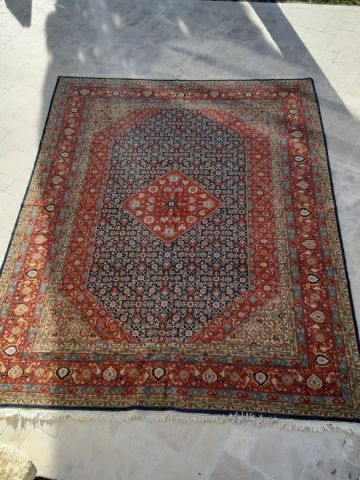 null Tapis en laine polychrome à décors mille fleurs

Sarouk Iran

445x353 cm