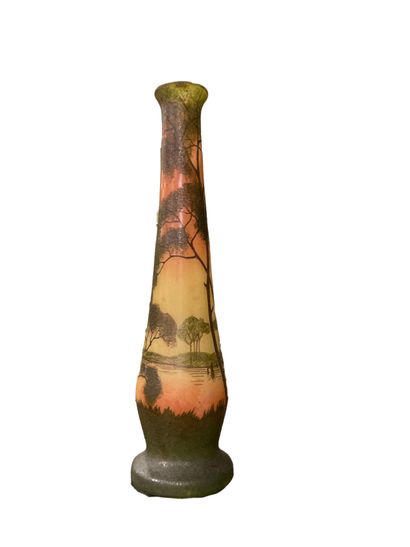 null Dans le gout de François-Théodore LEGRAS (1839-1916)

Vase balustre à long col...
