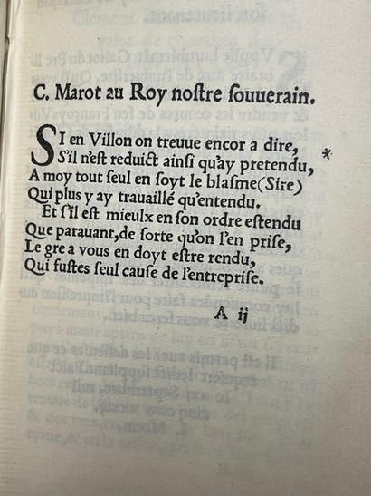 null VILLON François Les œuvres Paris galiot du pré 1533 réimpressions du Xxème siècle...