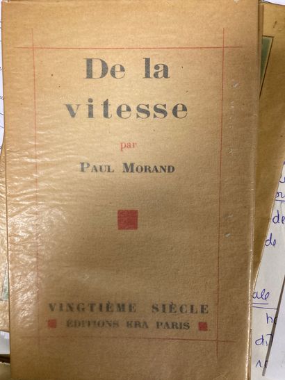 null MORAND Paul 
Réunion de 8 volumes in8 brochés, la plupart en éditions originales
Sagesse...