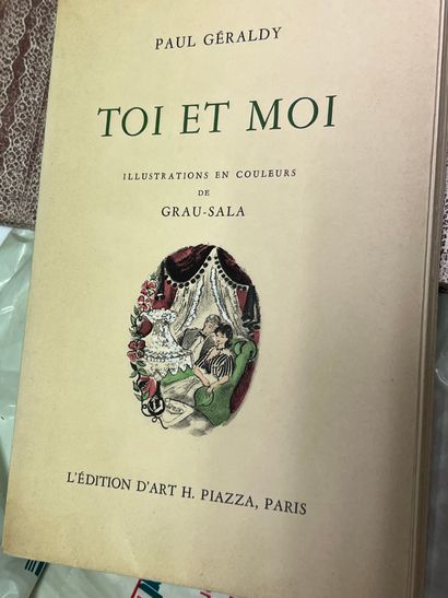 null LIVRES Illustrés 
Réunion de 5 volumes in8 ou in4 brochès ou reliès
BERGENGRUEN...