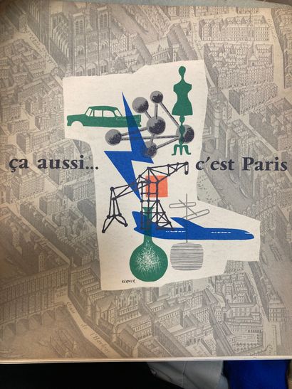 null Ca aussi c'est Paris. Théâtre des champs Elysées. 28 mai 1958, plaquette in-4...