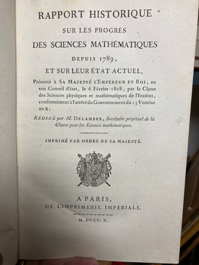 null Delambre
Rapport historique sur les progrès des sciences mathématiques depuis...