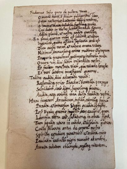 null PALINGENIO Marcello
Stellato Zodiacus vitae 10
Manuscrit du XVIIIème siècle...