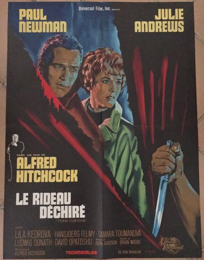 null Lot réalisateur Alfred HITCHCOCK

Lot de 2 affiches françaises pliées en bon...