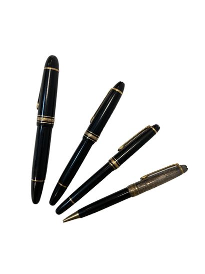 null MONTBLANC
Meisterstuck
Ensemble de trois stylo à plume en or 18k et un stylo...