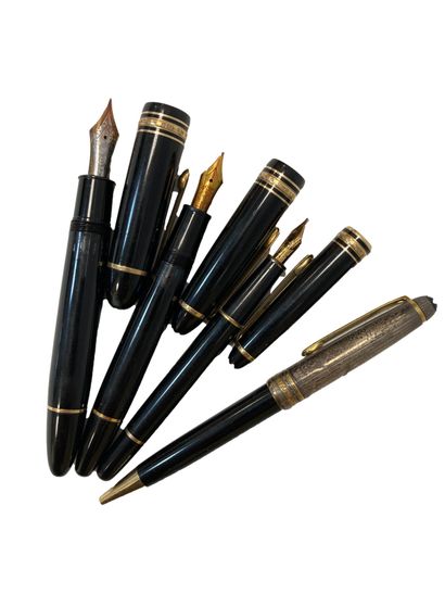 null MONTBLANC
Meisterstuck
Ensemble de trois stylo à plume en or 18k et un stylo...