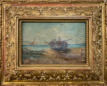 null Ecole Française. XIXème siècle
Les marins pêcheurs
Paire d'huiles sur panneau....
