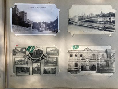 null Album de cartes postales anciennes dont Sud de la France, Italie, Tunisie, Paris…
28x37...