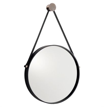 null Miroir rond en bois et cuir
D. 120 cm