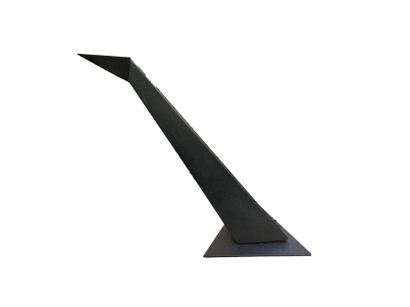 null Lampe de table en acier epoxy noir 
Circa 1980
H. 42 cm