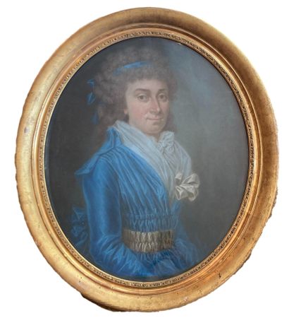 null Ecole Française. Vers 1790
Anne LHERY?
Pastel sur toile 
64x53 cm
Expertisé...