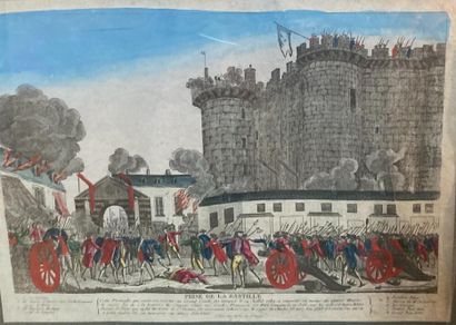 null Ecole Française. XVIIIème siècle
Vue perspective du siège et bombardement de...