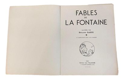 null LA FONTAINE (Jean de )
Fables 
Illustrated by Benjamin Rabier Paris, Taillandier...