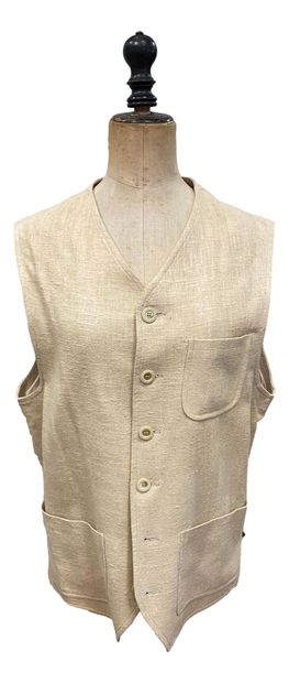 null Christian Dior Boutique Monsieur
Two men's vests, one in linen, the other in...