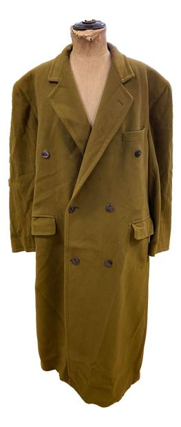 null BALMAIN
Men's long coat in tobacco wool, double-breasted buttoning, two flap...