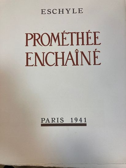ESCHYLE
Prométhée enchainée
Paris, sté des...