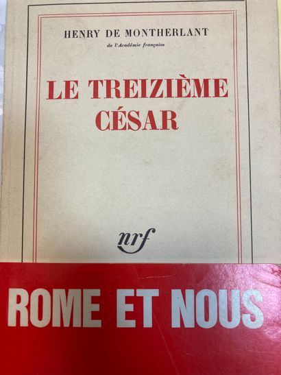 null MONTHERLANT Henry de 
The Thirteenth Caesar
Paris NRF 1970 in-8 paperback
First...