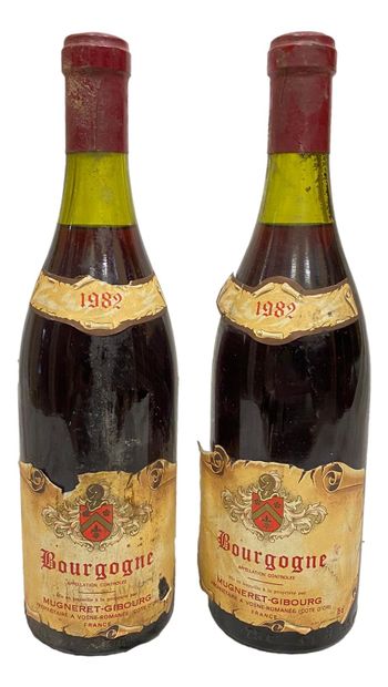 null Mugneret Gibourg burgundy 1982 2 bottles