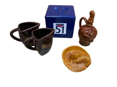 null Set of promotional items including a Pastis 51 ice bucket, two Chivas Régal...