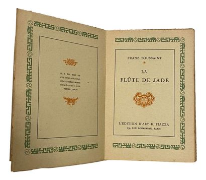 null Franz Toussaint
The jade flute
Color miniature frontispiece, full-page out-text
Edition...