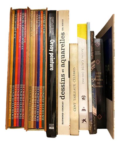 null Set of books and magazines on art, painters and museums including: Hachette-Filipacchi,...