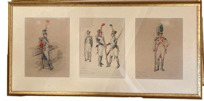 null BEZARD (19th century)
Military costumes: Grenadiers 1809 - Garde de Paris -...