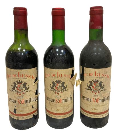 null St Emilion Roc de Lussac 1975 3 bottles