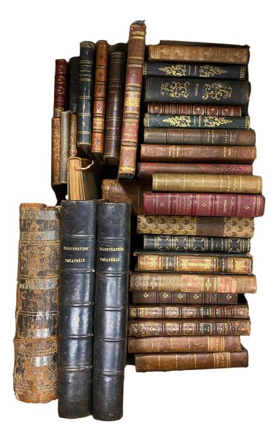 null Set of antique books including: R. GEIGER: Histoires Juives, H. GREVILLE: Le...