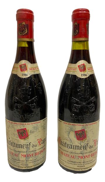 null Chateauneuf du Pape Château Mont Redon 1986 2 bottles