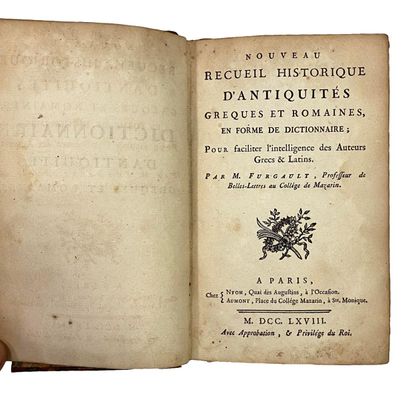 null FURGAULT. Nouveau recueil historique d'Antiquités Grecques et romaines... Paris,...