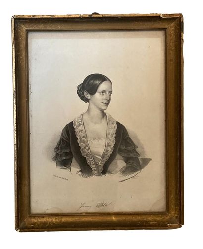 null French school. 19th century
Fanny Elssler - Austrian dancer
Engraving. Engraved...