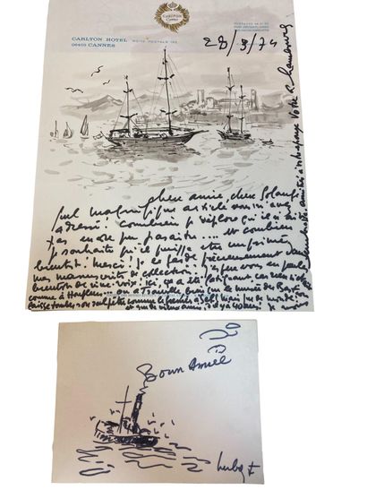 André HAMBOURG (1909-1999)
Autograph letter,...