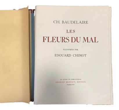 null CHIMOT. BAUDELAIRE (Charles). Les fleurs du mal. Paris, Georges Briffaut, 1941....