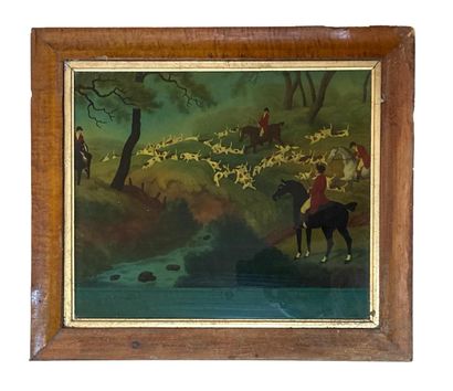 null English School
The fox hunt
Mounted under glass
32x38.5 cm (view)