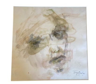 null Jean MOULIN (1932-2009)
Visage
Aquarelle. Signé en bas à droite
40x39,5 cm (à...