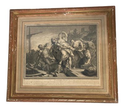 null D'après Nicolas VLEUGHELS (1668-1737)
L'enlèvement d'Hélène - Achille reconnu
Paire...