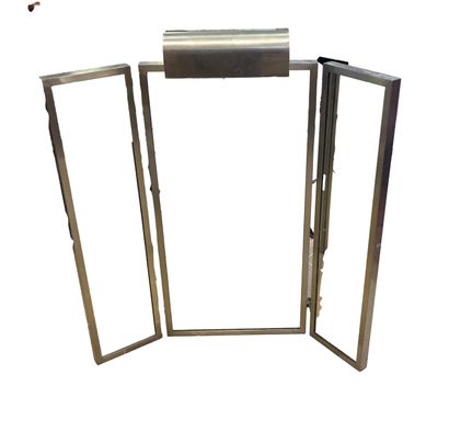 null Andrée PUTMAN (1925-2013)
Triptych mirror with nickel-plated metal sconce 
H....