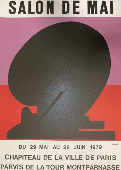  Ladislas KIJNO (1921-2012)
Affiche du Salon de Mai 1979, par Cassé lithographe à... Gazette Drouot