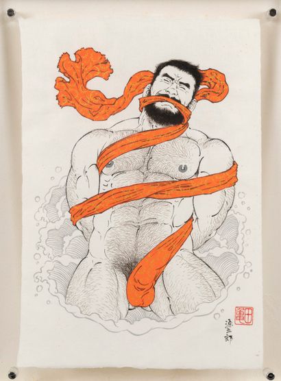 Gengoroh TAGAME (1964) Gengoroh TAGAME (1964)

Shibari

Ink and gouache on paper...