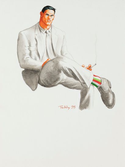 Teddy OF PARIS (1961-) 
Teddy OF PARIS (1961-)






Italian suit, 1995






Watercolor...