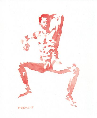 null Florent BENOIT (1987-)
Arnaud
Aquarelle sur papier canson signée.
14x17cm