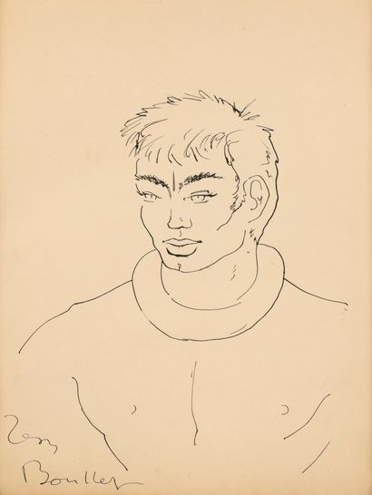 null Jean BOULLET (1921-1970)
Beauté
Encre sur papier signé en bas à gauche
32x24...