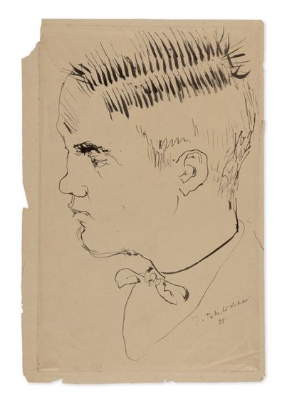 null Pavel TCHELITCHEW (1898-1957)
Portrait du pianiste Georges Antheil (1925)
Encre...