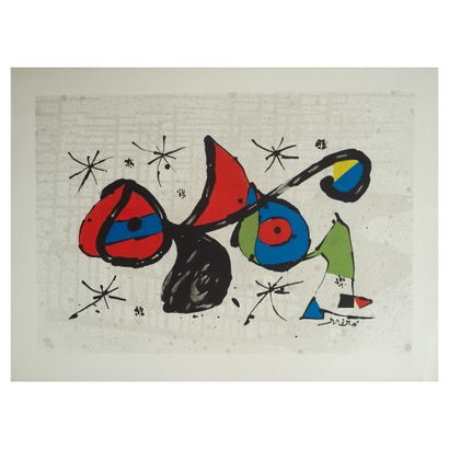 Joan Miró Joan Miró (Barcelone, 1893-Palma de Majorque, 1983)
Hommage à Joan Miró.... Gazette Drouot