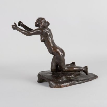 Camille CLAUDEL (1864-1943)

L'Implorante, Bronze, Petit modèle, 1905

Signée C.... Gazette Drouot