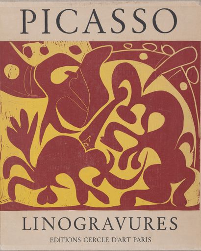 PICASSO Pablo. 
Linogravures. Paris, éditions Cercle d'Art, 1962. 
In-folio oblong,... Gazette Drouot