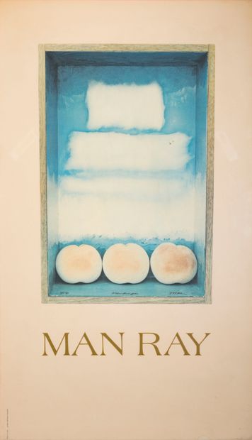 null "MAN RAY " : 

Affiche, impression en couleurs. 

63 x 50 cm à vue