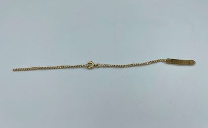 Curb of child in yellow gold 18 carats (750...
