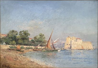 null 
François NARDI (1861-1936): 





View of the Fort Saint-Louis in Toulon. 





Oil...